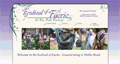Desktop Screenshot of festivaloffaerie.com