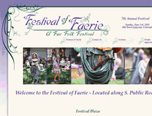 Tablet Screenshot of festivaloffaerie.com